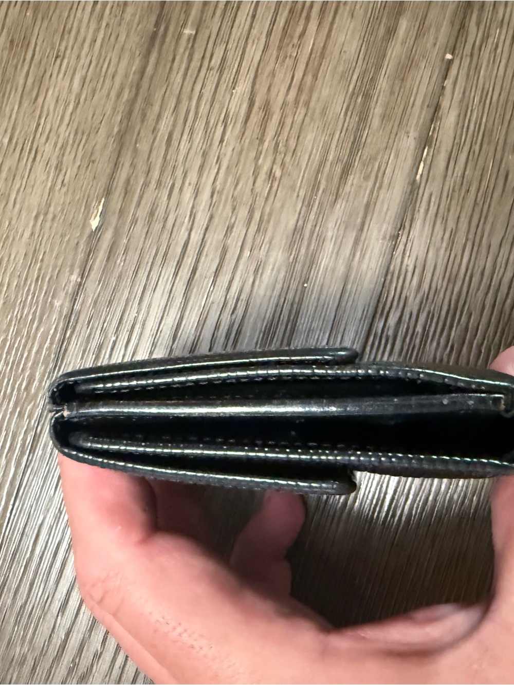 Louis Vuitton Black Textured Leather Bifold Wallet-COA included - Picture 4 of 7